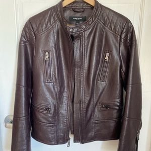 Kenneth Cole Leather Biker Jacket